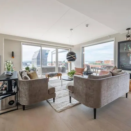 Leilighet Luxury Penthouse In Oslo, Fjord View, Jacuzzi And Huge Terrasse Oslo