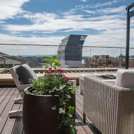 Leilighet Luxury Penthouse In Oslo, Fjord View, Jacuzzi And Huge Terrasse Oslo