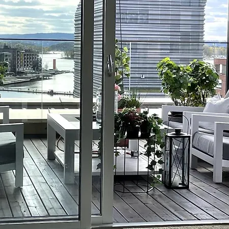 Luxury Penthouse In Oslo, Fjord View, Jacuzzi And Huge Terrasse Appartamento *