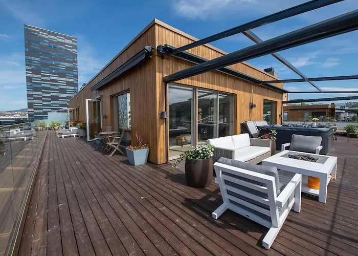 Διαμέρισμα Luxury Penthouse In Oslo, Fjord View, Jacuzzi And Huge Terrasse *